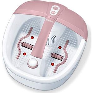 BEURER SRFB1 voetmassage, 3 functies, wit en roze.