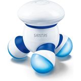 Sanitas SMG 11 Massageapparaat - Mini massage apparaat - Elektrisch - 3 Verlichte massagekoppen - Vibratiemassage - Klein en handig - LED verlichting - Incl. batterijen - 2 Jaar garantie - Blauw