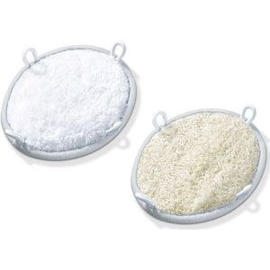 Follow-up Kit - Tweezijdig Opzetstuk - Loofah en Zacht Katoen