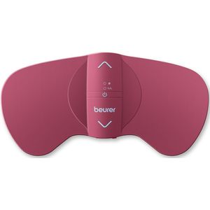 Beurer EM 50 Menstrual Relax, voor menstruatiepijn en endometriosepijn, TENS- en warmtefunctie, met oplaadbare batterij, rozerood