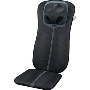 Beurer MG 254 Shiatsu-Zitkussen, Nekmassage, Massage van de Hele Rug, 82 x 43 x 13 cm, Zwart/Grijs