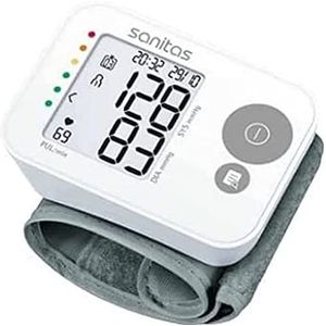 Sanitas SBC 22 Tensiomètre Électronique Au Poignet, Mesure Tension Artérielle, Détecteur D'arythmie Cardiaque Et Hypertension, Pour Poignet De 13,5 à 19,5 cm