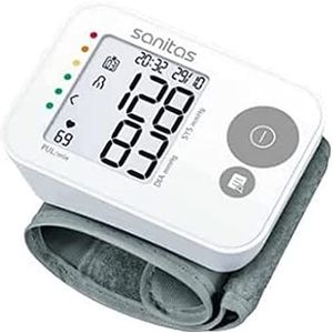 Sanitas SBC 22 polsbloeddrukmeter volautomatische bloeddruk- en polsmeting, waarschuwingsfunctie voor mogelijke hartritmestoornissen, klinisch gevalideerd