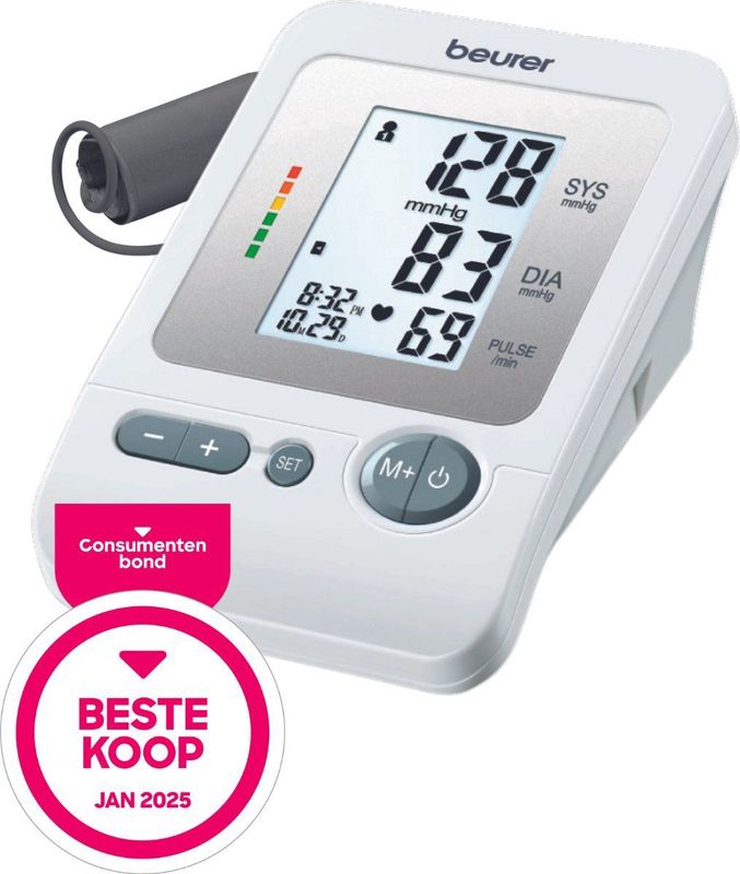 Beurer - BM 26 - Bovenarm Bloeddrukmeter - Medisch Gecertificeerd - 4 Gebruikers