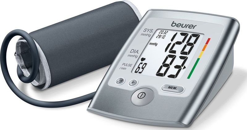 Beurer - BM 35 - Bloeddrukmeter - Zilver - Volautomatische Meting - Klinisch Gevalideerd