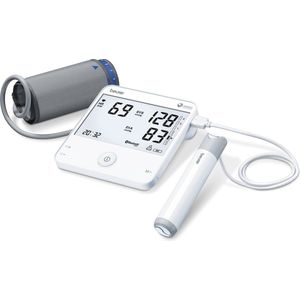 Beurer BM 95 Bloeddrukmeter bovenarm + ECG functie - Bluetooth® - Volautomatisch - Manchet 22-42 cm - ECG stick - Uitgebreide hartritmestoornis herkenning AFIB en PVC - 5 Jaar garantie