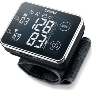 Beurer BC 58 Bloeddrukmeter pols - XL display – Sensor touch – beurer HealthManager Pro app via USB – Onregelmatige hartslag – Risico-indicator – Manchet pols 14-19,5 cm – Incl. batterijen en opbergtas – 5 Jaar garantie
