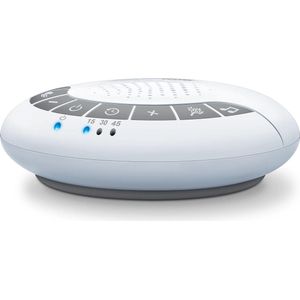 Beurer SL 15 DreamSound slaaphulp met geluid, 4 instelbare melodieën, aansluiting voor een hoofdtelefoon, timer met automatische uitschakelfunctie en verstelbaar volume