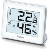 Beurer HM 16 Thermo-Hygrometer, Weergave van Temperatuur en Luchtvochtigheid, Smiley-Weergave