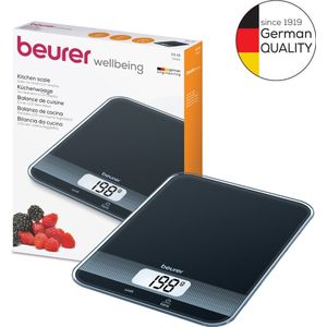 Beurer KS 19 Digitale keukenweegschaal - 5 kg - Tarra Functie - Incl. batterijen - 5 Jaar garantie - Zwart