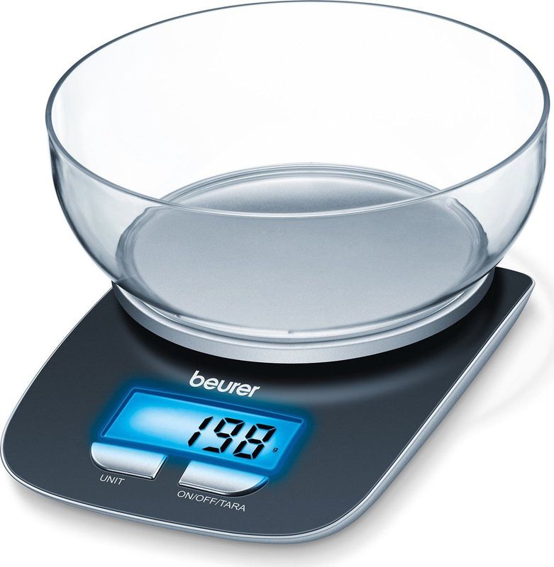 KS25 Küchenwaage digital mit Messschale Wägebereich (max.)=3 kg Schwarz - Beurer