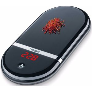 Beurer KS 36 Digitale keukenweegschaal - Precisieweegschaal - Kalibratie met justeergewicht - Op 0.1-0.5 g nauwkeurig - Tarra - Tot 2 kg - Magic LED display - Automatische uitschakeling - Incl. batterijen - 5 Jaar garantie