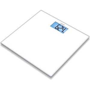 Sanitas SGS 03 Personenweegschaal - Digitaal - Veiligheidsglas - XL blauw verlicht LCD display - Tot 150 kg - Automatische uitschakeling - Weegvlak 30 x 30 cm - Incl. batterijen - 3 Jaar garantie