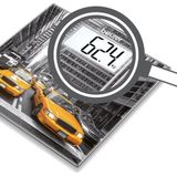 Beurer GS203 Vierkant Grijs, Geel Elektronische weegschaal