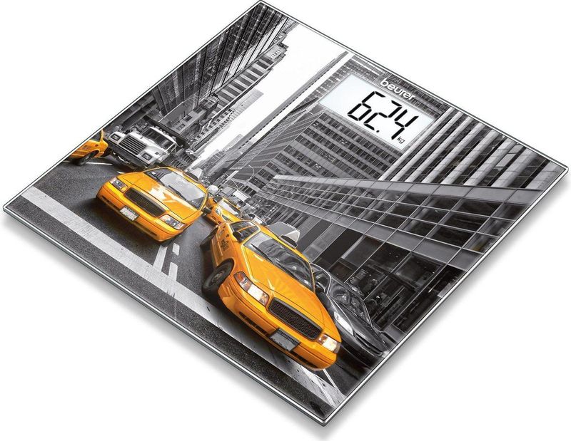 Beurer GS203 Vierkant Grijs, Geel Elektronische weegschaal