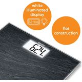 Beurer - GS 203 - Digitale Personenweegschaal - Leisteen - Tot 150 kg - XL LCD Display