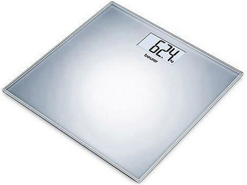 Beurer GS 202 Vierkant Zilver, Transparant Elektronische weegschaal