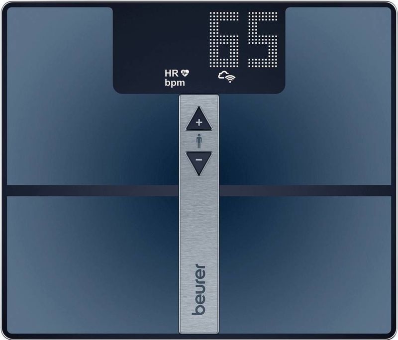 Beurer BF 980 Vierkant Blauw, Grijs Elektronische weegschaal