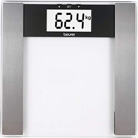 Beurer BG17 Vierkant Gesatineerd staal, Transparant Elektronische weegschaal