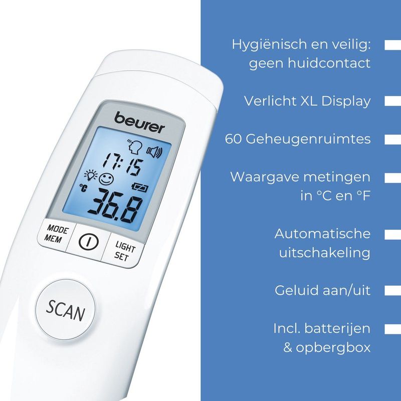 Beurer - FT 90 - Thermometer - Contactloos - Infrarood - Medisch Gecertificeerd