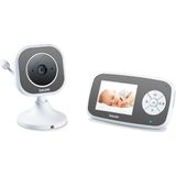 Beurer BY 110 Video Babyfoon - Ouderunit/XL beeldscherm & camera - Digitale wireless verbinding - Bereik tot 300 meter - Nachtzicht - Digitale zoom - Intercom - Liedjes - Diverse alarmen - Timer - Eco+ - 3 Jaar garantie