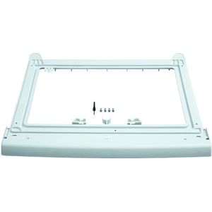Kiss Core Verbindingsframe voor wasmachine/droger, tussenbouwframe met uittrekbaar universeel, stapelset met afneembare plank voor alle merken met breedte van 53-68 cm