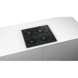 Bosch Elettrodomestico Serie 2 POP6B6B80 Intégré Gaz Noir plaque de cuisson