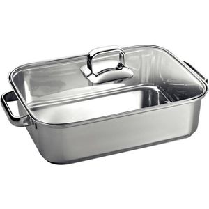 Bosch Siemens Braadpan HZ390012 - Roestvrijstalen Stoominzet voor FlexInduction