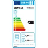 Siemens HS736G1B1 - iQ700 - Inbouwoven met stoom - 4D Hetelucht - Zwart - Home Connect