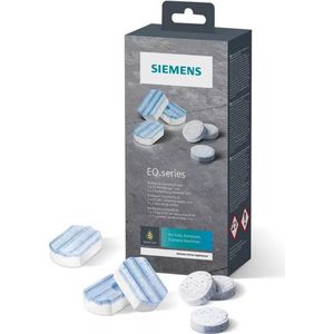 Siemens ontkalkings- en reinigingstabletten, TZ80003A, Multipack: 16 tabletten, geschikt voor Siemens EQ espressomachines, ontwikkeld door Siemens.