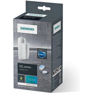 Bosch / Siemens Koffiemachine onderhoudsset TZ80004 TCZ8004 - 10 reinigingstabletten, 3 ontkalkingstabletten (36 g), 1 waterfilterpatroon, 1 reinigingsborstel