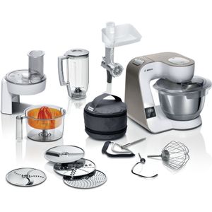 Bosch MUM5 - MUM5XW40 - Keukenmachine - 900W - 3.9L - Champagne/Wit