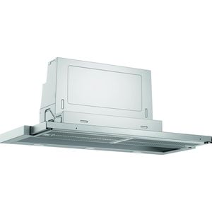 Bosch Hausgeräte DFR097A52 Série 4 Hotte plate 90 cm de large, circulation et évacuation de l'air, fabriquée en Allemagne, moteur EcoSilence Drive silencieux et efficace, éclairage LED uniforme,