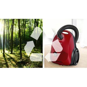 Bosch BGBS2RD1 Serie 2 - Stofzuiger met zak - Rood