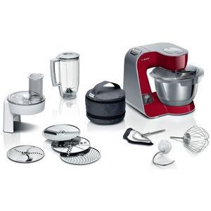Bosch MUM5 - MUM5X720 - Keukenmachine - 1000W - 3,9L - Met Weegschaal en Timer - Rood