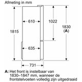 Bosch KFD96APEA - Serie 6 - Amerikaanse koelkast - RVS