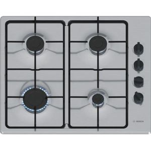 Bosch PBP6B5K80, Serie 2, gasplaat, 4-pits, 60 cm, roestvrij staal