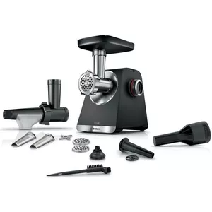 Bosch VitaExtract Slowjuicer, MESM500W, 150 Watt, sapcontainer 1000 ml, twee filters voor fruit of groentesappen, eenvoudig schoon te maken, wit/zwart