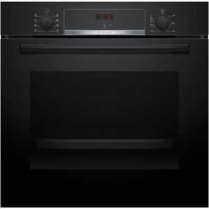 EcoClean Inbouwoven - BOSCH SER4 - HBA553BA3F - Zwart - 71 L - Energieklasse A+ - 59,5 x 59,4 x 54,8 cm