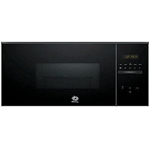 Balay 3CG5172N2 Micro-ondes, électronique, Incastrable sans cadre, 38 cm, 20 l, 5 F, Aqualisis, Ap. latéral gauche, 8 recettes, Plateau tournant 25,5 cm, Avec grill, Lancement 2022, Verre noir