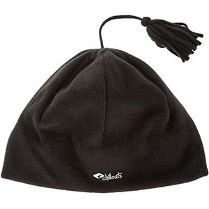 CHILLOUTS Freeze Fleece Pom Hat Boina Unisex Volwassenen, zwart.