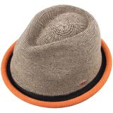 CHILLOUTS Boston hoed voor heren, 82, bruin/oranje, S/M
