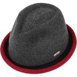 CHILLOUTS Boston hoed voor dames, 21 grijs/bordeaux, L-XL(58-60)