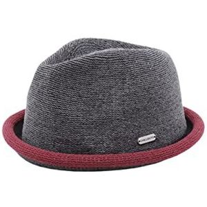 CHILLOUTS Boston hoed voor dames, 21 grijs/bordeaux, L-XL(58-60)