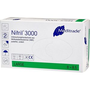 Meditrade - 1280L - Nitril Handschoenen - 3000 stuks - Poedervrij