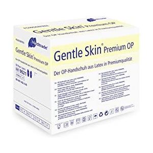 Meditrade 902175W Gentle Skin Premium OP latex handschoen, steriel, poedervrij, maat 7 (50 stuks)