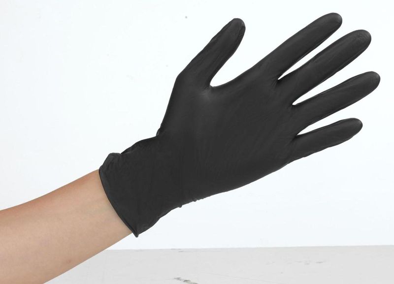 Meditrade® unisex Einmalhandschuhe Nitril® black schwarz Größe XL, 100 St.