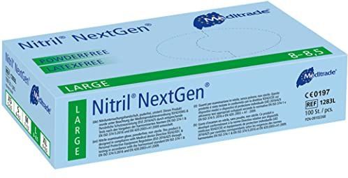 Meditrade® unisex Einmalhandschuhe Nitril® NextGen® blau Größe L, 100 St.