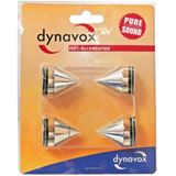 Dynavox Spikes - Set van 4 - Chroom