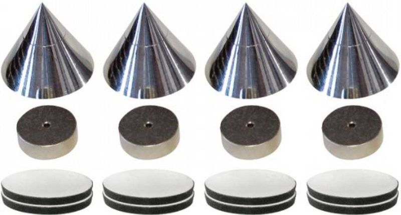 Dynavox Spikes - Set van 4 - Chroom